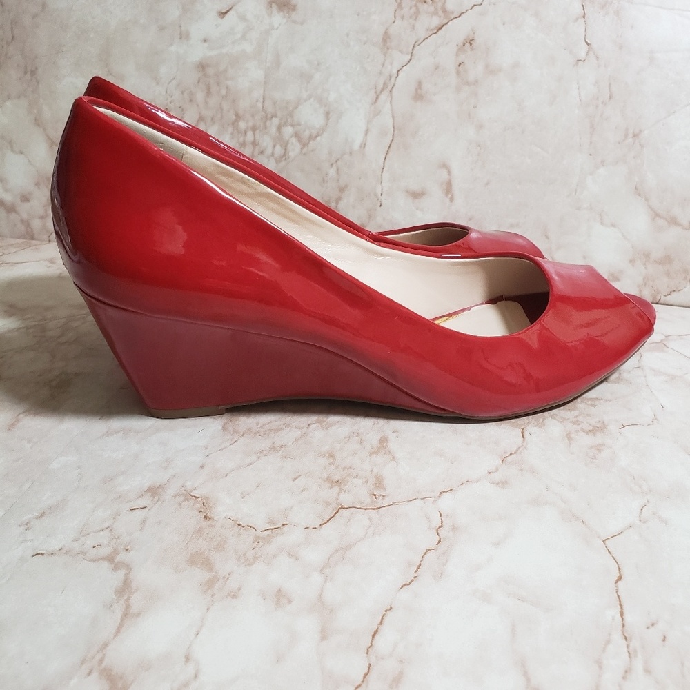Franco Sarto Red Wedge Shoes